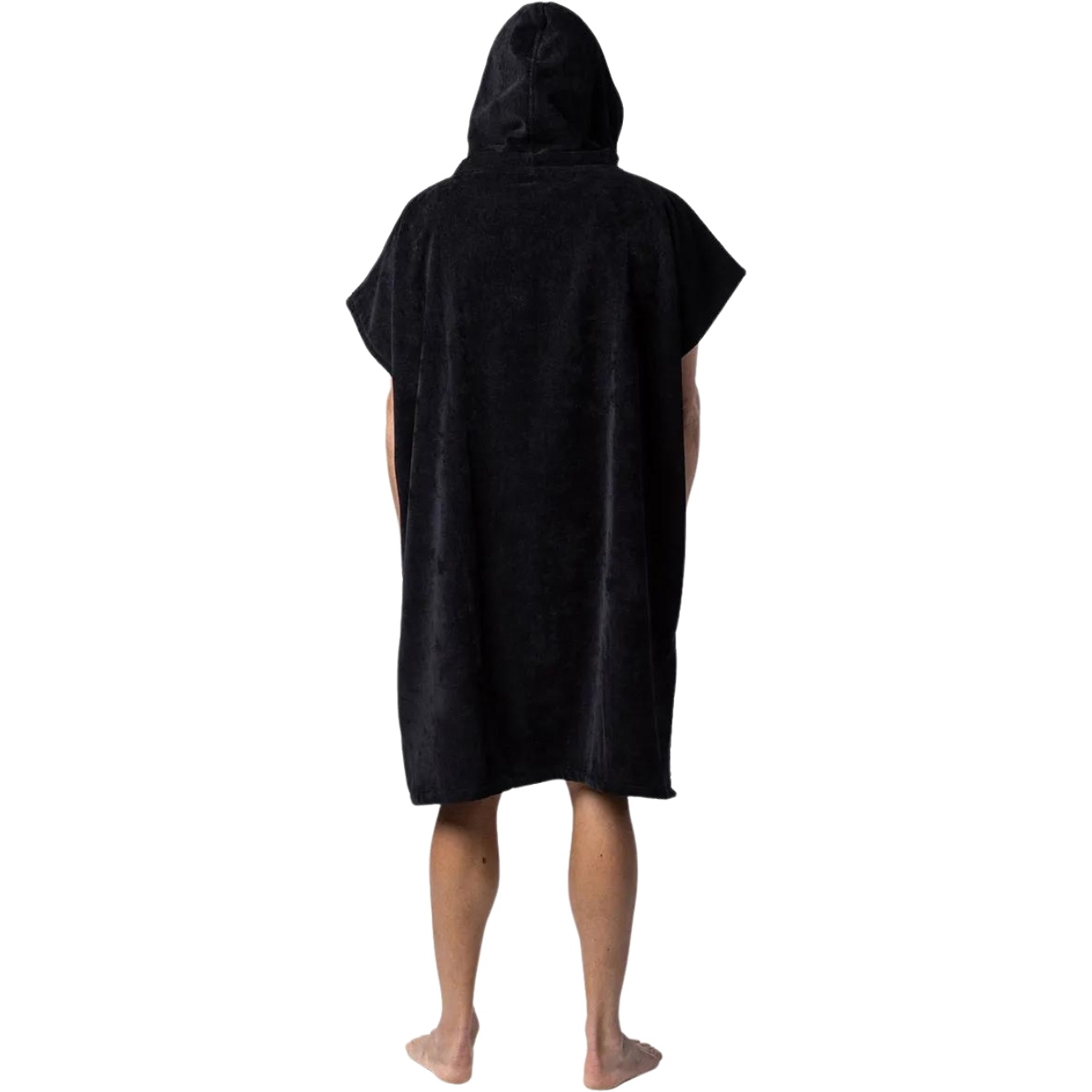 2026 Rip Curl Logo Hettehåndkle Med Hette / Poncho 00GMTO - Black